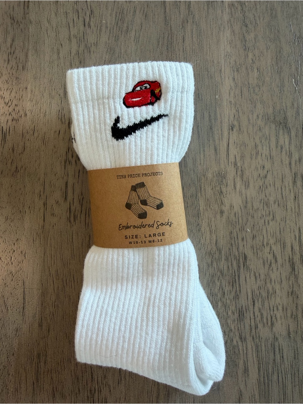 Nike Custom Lightning McQueen Socks